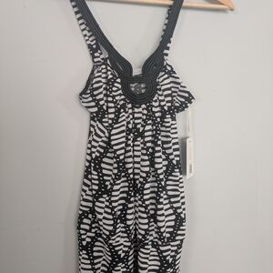 Charlotte Russe Monochrome Patterned Top